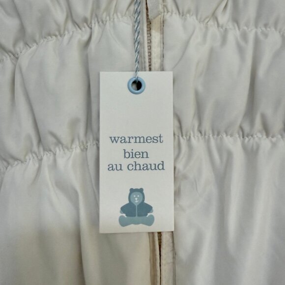 GAP Baby Gap Warmest Puffer Snow Suit/ Snowsuit in Ivory Frost 0-6 mo NWT - Picture 10 of 15